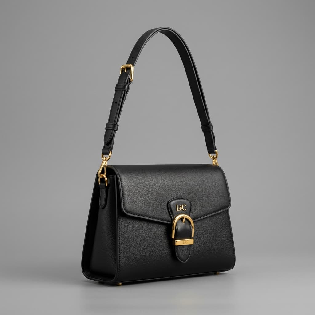 Black Leather Handbag