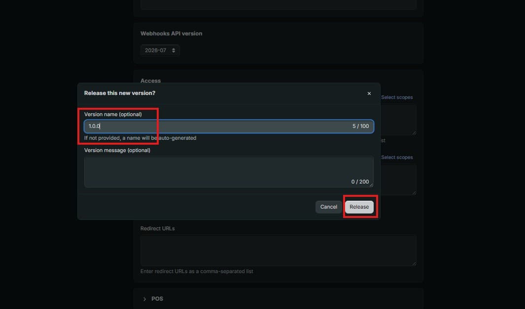 Confirm the release