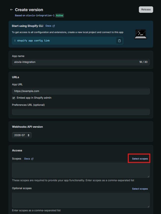 Open the Access section