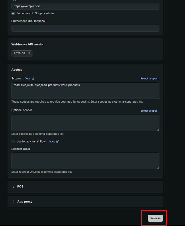 Review the scopes